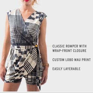 NWT Betabrand Wrap Romper Skort Dress